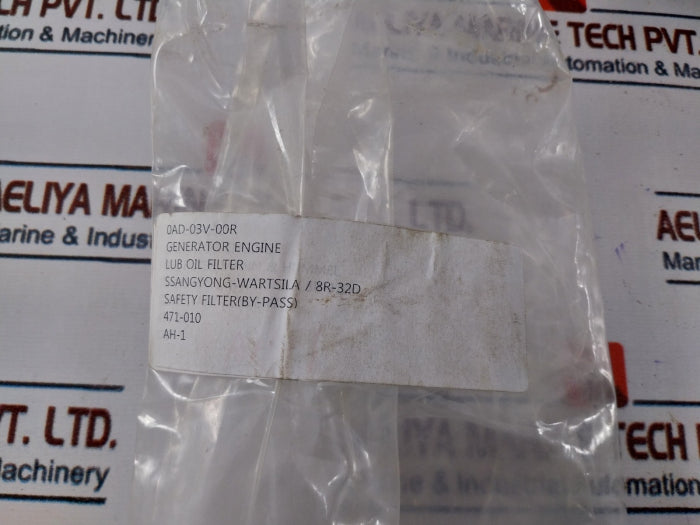 Ssangyong-wartsila 0Ad-03V-00R Lub Oil Filter 8R-32D