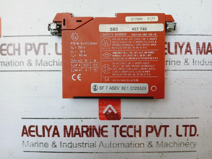 Stahl 9001/00-280-100-10 Intrinspak Safety Barrier 100 Ma