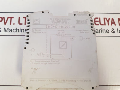 Stahl 9143/10-114-200-10 I.S. Power Supply 200740430310