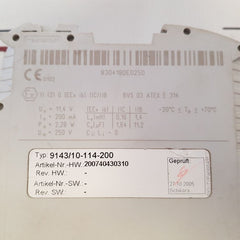 Stahl 9143/10-114-200-10 I.S. Power Supply 200740430310