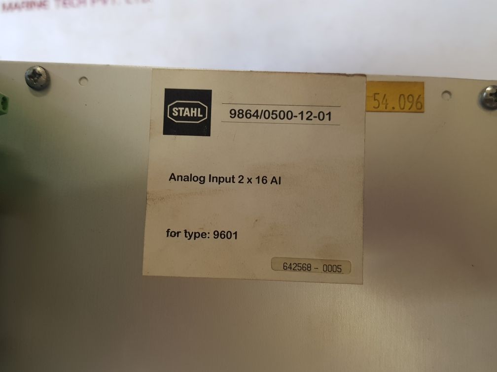 Stahl 642568-0005 Module Rack ICS 1000 9601