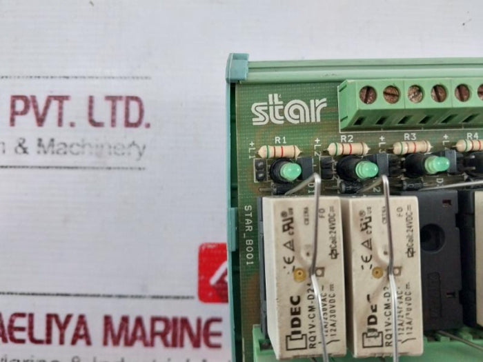 Star 8001 7 Channel Relay Module 24Vdc , 12A/30Vdc