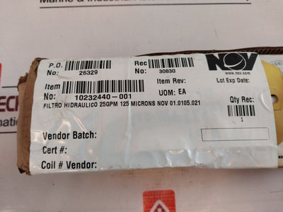 Stauff Nov Tmf-25-5 Hydraulic Filter 10232440-001