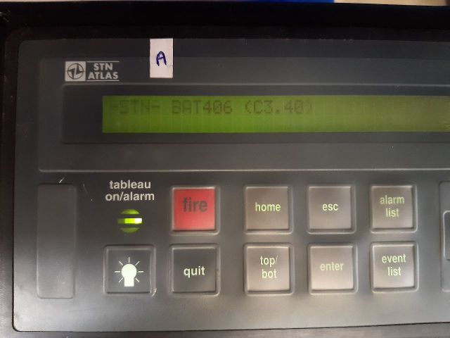 Stn atlas bat 426b signal fire alarm control display 271.135 587