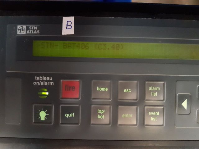 Stn atlas bat 426b signal fire alarm control display 271.135 587