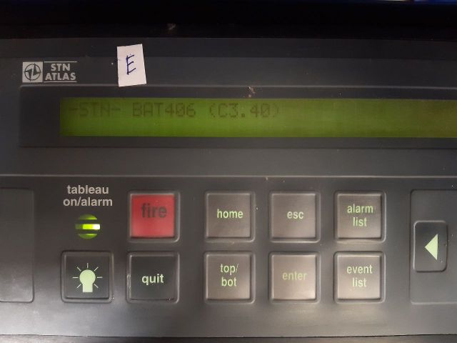 Stn atlas bat 426b signal fire alarm control display 271.135 587