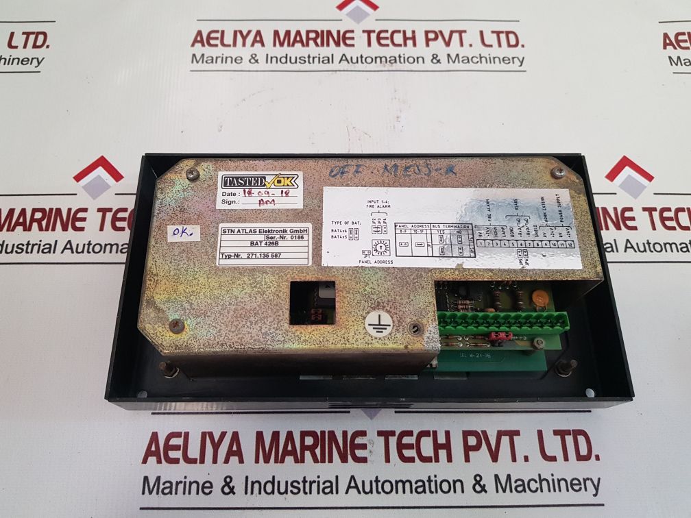 Stn atlas bat 426b signal fire alarm control display 271.135 587