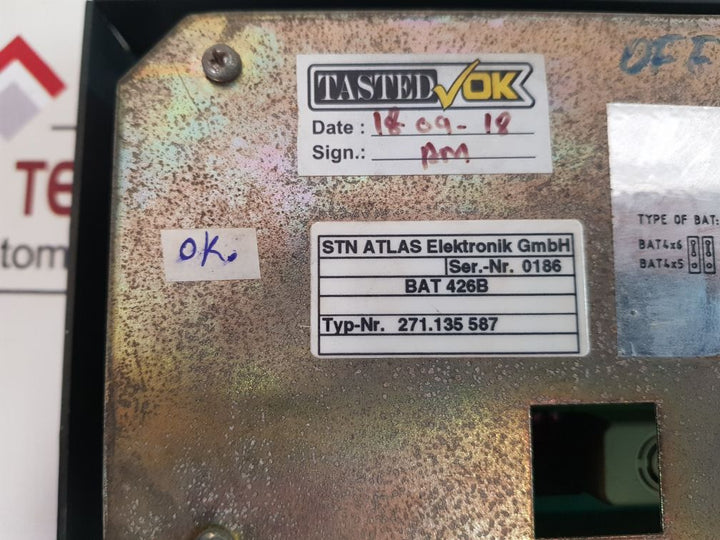 Stn atlas bat 426b signal fire alarm control display 271.135 587