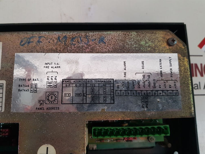 Stn atlas bat 426b signal fire alarm control display 271.135 587
