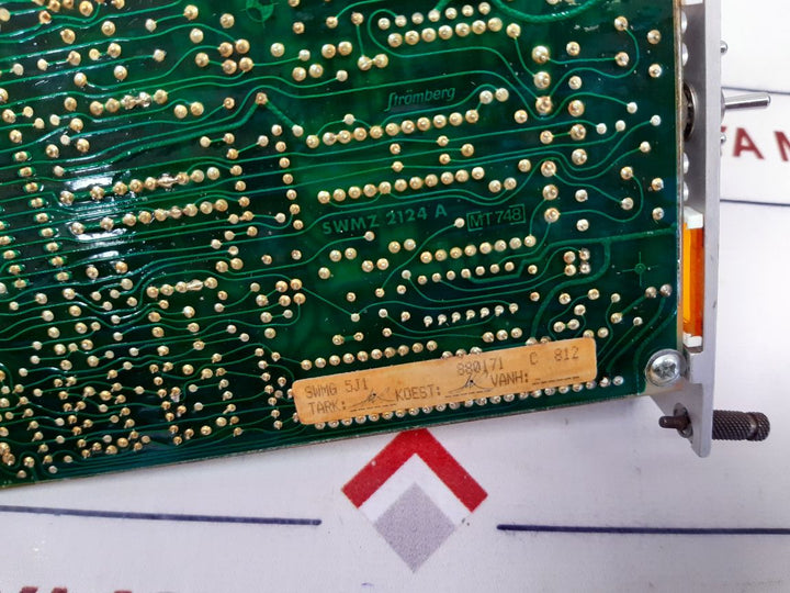 Stromberg Swmg 5J1 Automation Panel Pcb Card Swmz 2124 A Used