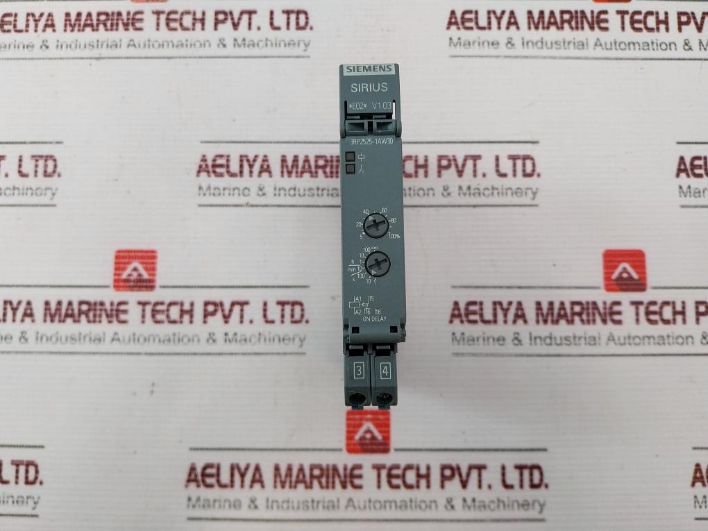 Siemens Sirius 3Rp2525-1Aw30 Time Relay 12-240V Ac/Dc 50/60Hz