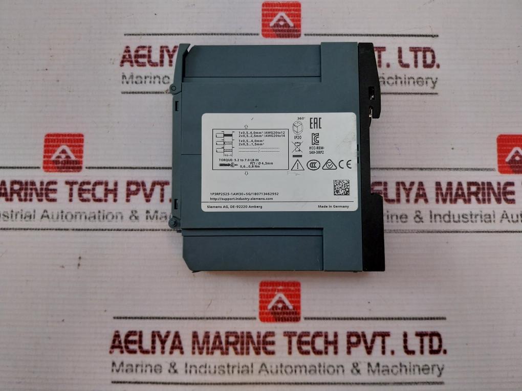 Siemens Sirius 3Rp2525-1Aw30 Time Relay 12-240V Ac/Dc 50/60Hz