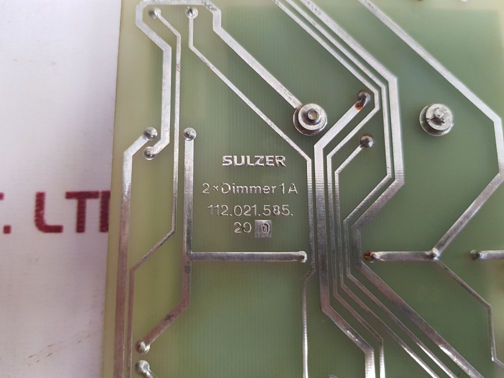 Sulzer 112.021.585.20 0 Pcb Card