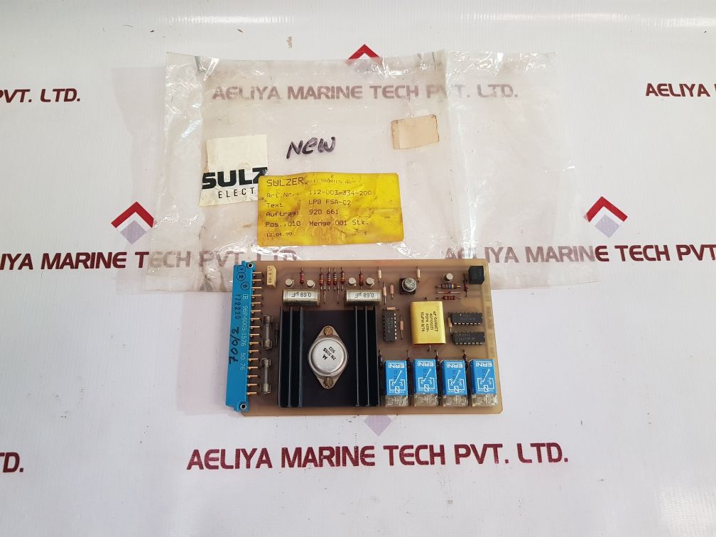Sulzer Fsa-c2 Pcb Card 112-003-334-200