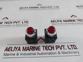 Lot Of 5X Sungho PR25P-2L (LED) Red Signal Lamp