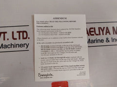 Swagelok Ms-pmk-63 Panel Mounting Kit For Ball Valve