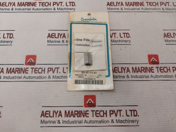 Swagelok Ss-4F-k4-90, 90 Micron Filter Element
