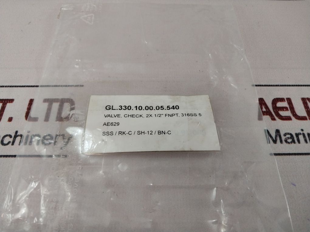 Swagelok Ss-chf8-5 1/2" Fnpt Check Valve 5 Psi