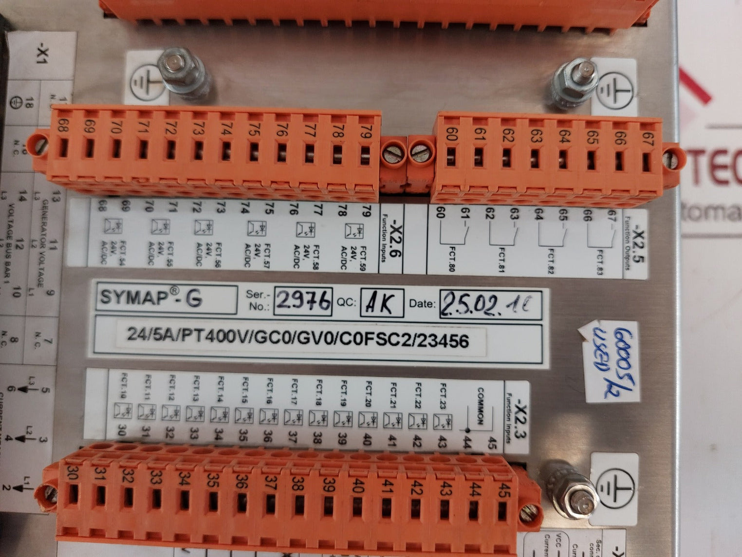 Abb Symap-g Hmi Control Panel 24Vdc 24/5A/Pt400V/Gc0/Gv0/C0Fsc2/23456