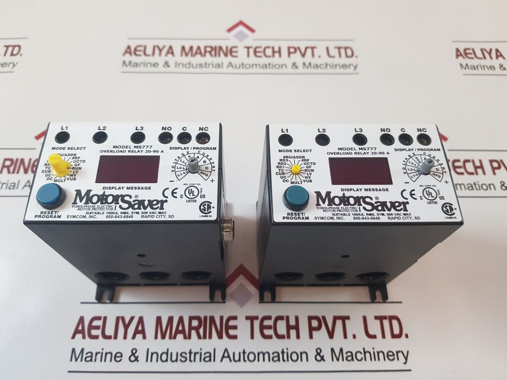 Symcom Motorsaver Ms777 Overload Relay 20-90 A