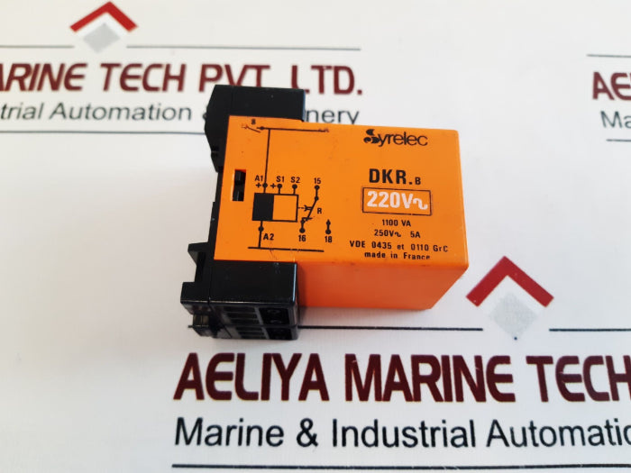 Syrelec Dkr.B Time Delay Relay 1100 Va 220V 250V~ 5A