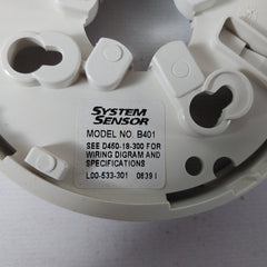 Lot Of 2X System Sensor B401 Plug-in Detector Base