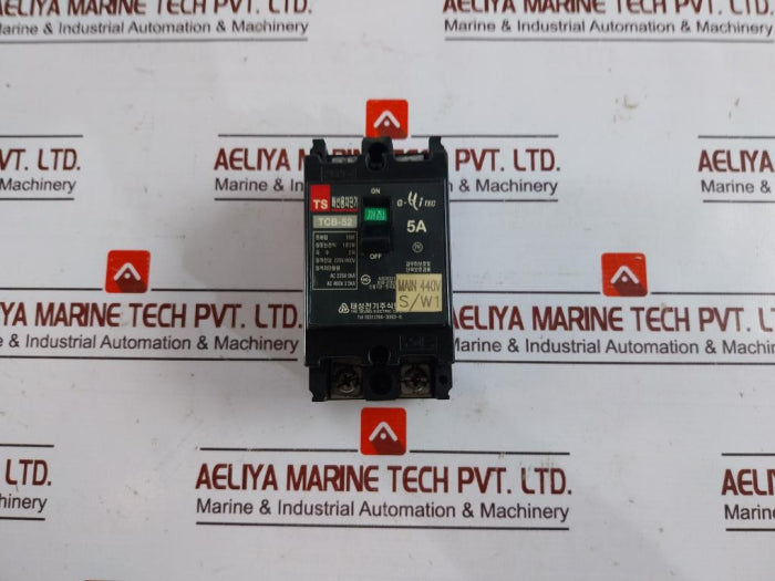 Tae Seung Tcb-52 Molded Case Circuit Breaker, 5A, 2-poles, 220V/460V