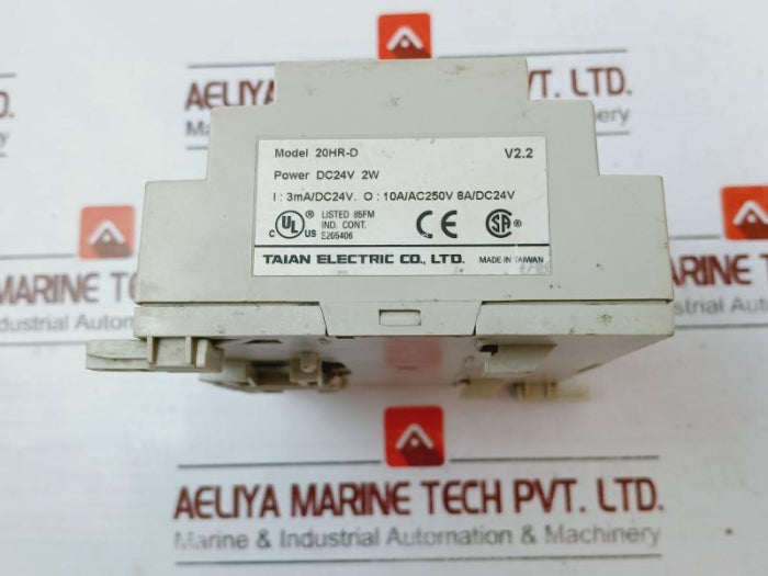 Taian Electric 20Hr-d Micro Controller 10A/Ac250V 8A/Dc24V