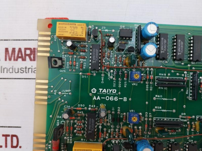 Taiyo Electric Aa-066-b Scavenge Fire Box Controller Printed Circuit Board Module