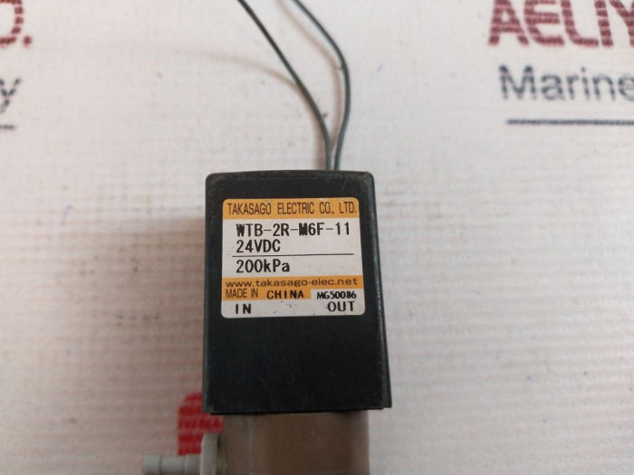 Takasago Wtb-2r-m6f-11 Diaphragm Isolation Valves 24 Vdc