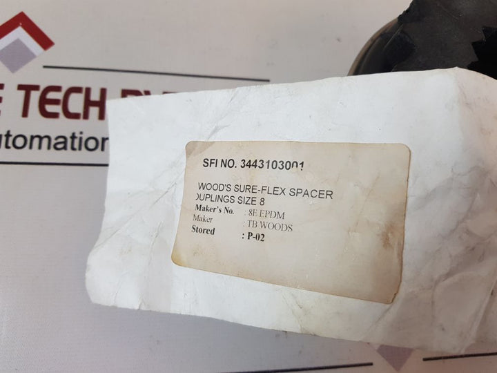 Tb Woods 8E Epdm Sure-flex Spacer Coupling Size 8