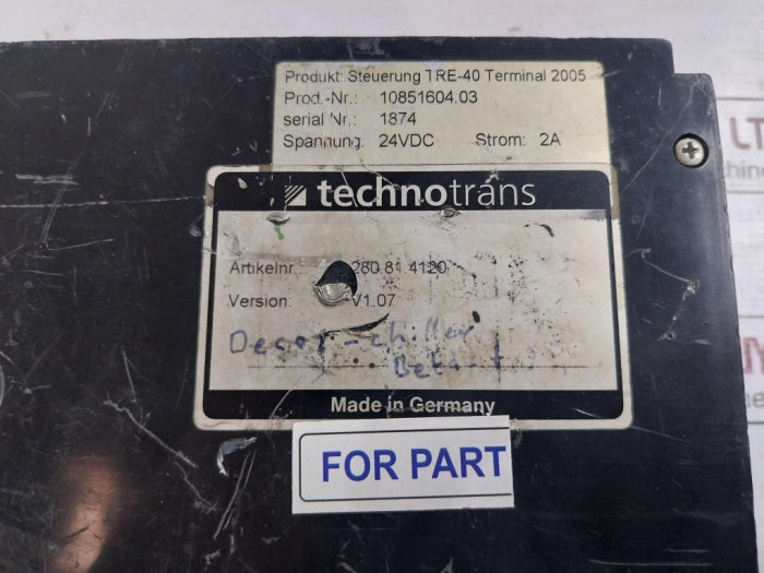 Technotrans Tre-40 Controller Module 24Vdc 2A, 280.81.4120, V1.07