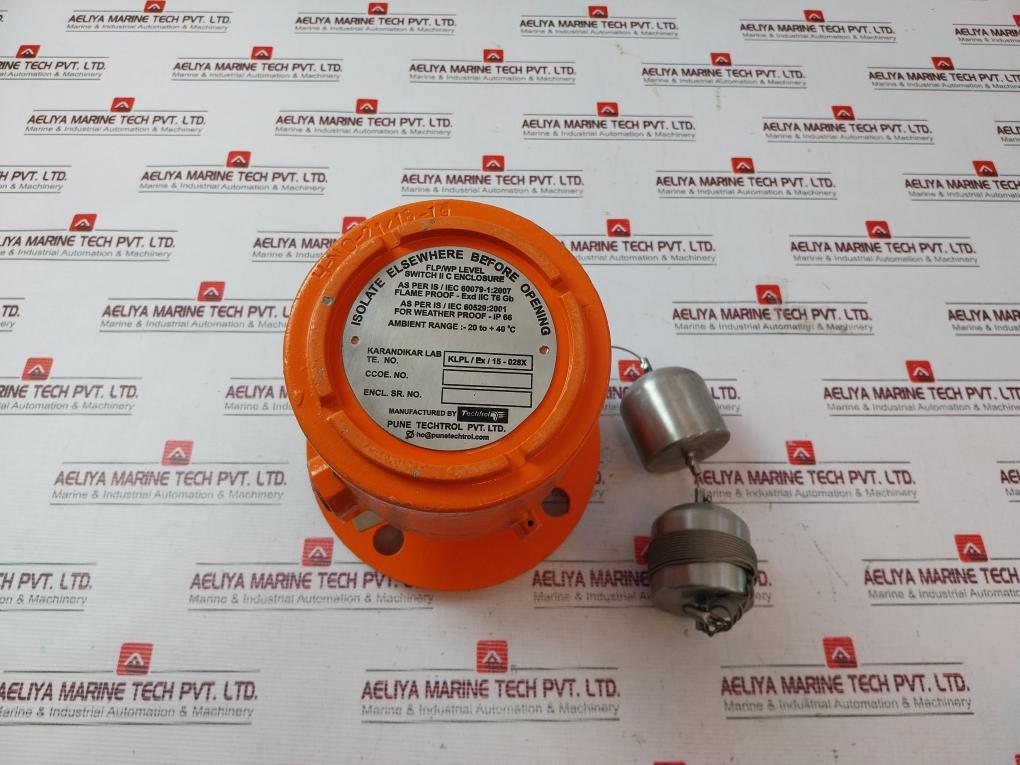 Techtrol Float Switch Techtrol Ds-besm1Ww Displacer Type Magnetic Level Switch 5A-250 Vac ...
