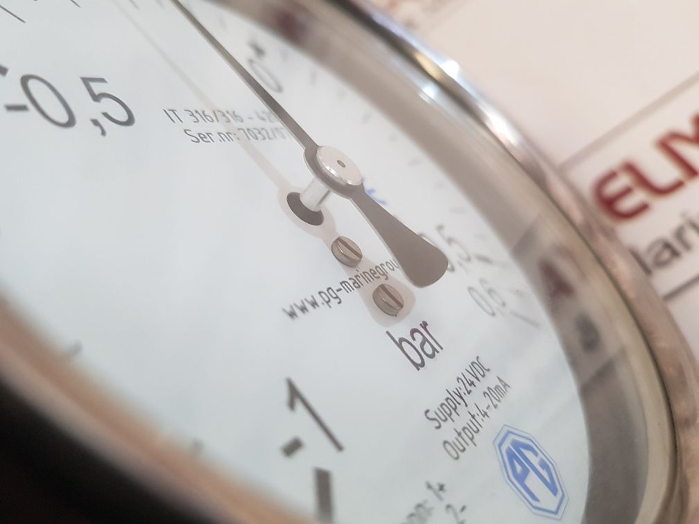 Teck skotselv it 316/316 - 420 gauge -1 to 0,6 bar