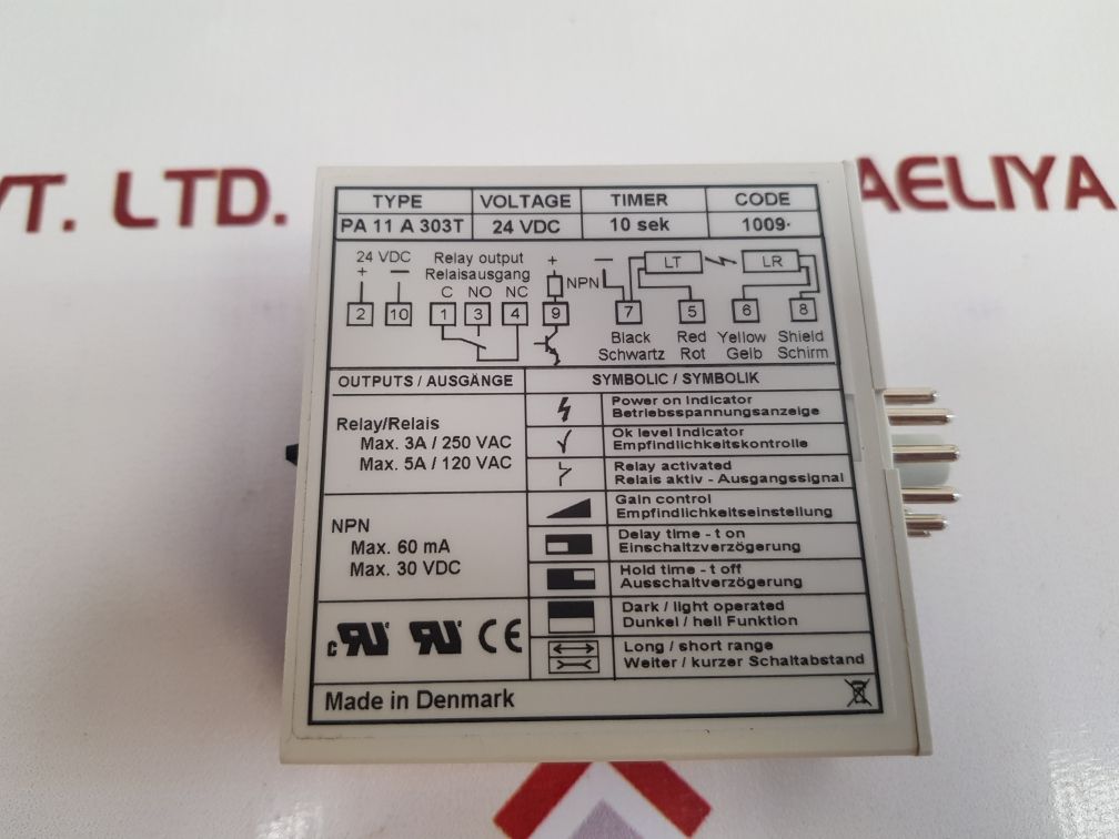 Telco Pa 11 A 303T Photoelectric Amplifier - Aeliya Marine Tech