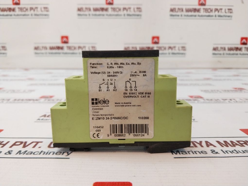 Tele E1Zm10 24-240Vac/Dc Multi Function Timer Relay 24-240V 50/60Hz