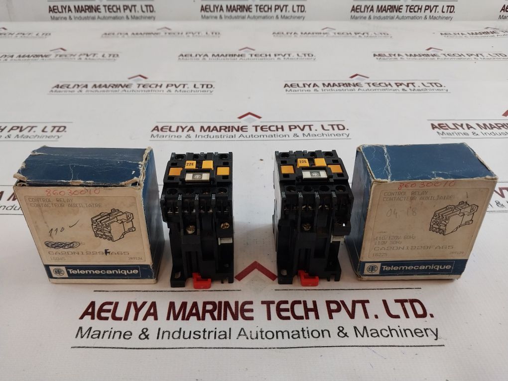 Telemecanique Ca2-dn1229.A65 Auxiliary Contactor Relay 110-120V 60Hz
