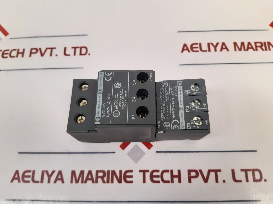Telemecanique Gv2-g05 Electric Terminal Block Gv1-l3 Circuit Breaker
