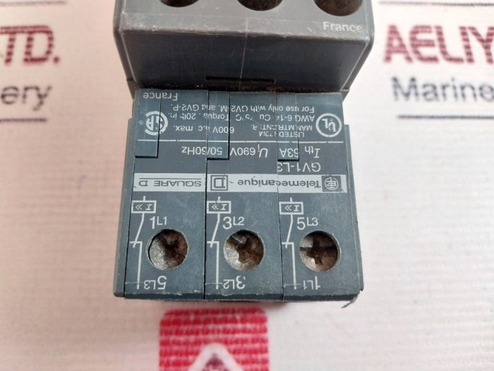Telemecanique Gv2-g05 Terminal Block With Circuit Breaker 690v 63a