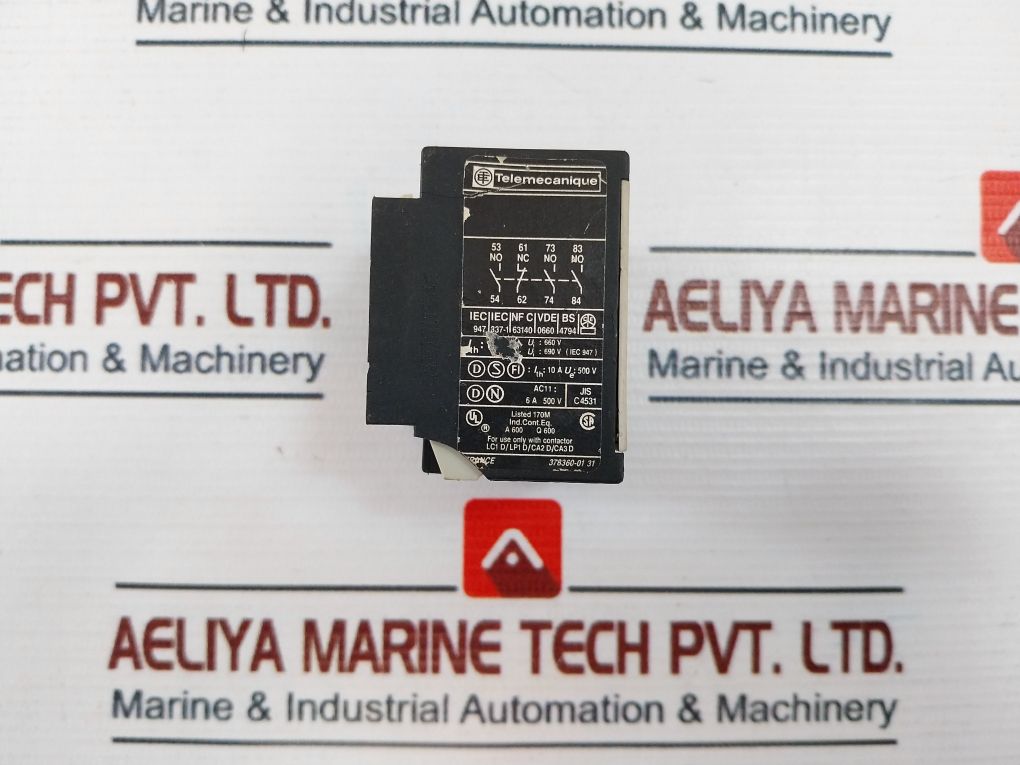 Telemecanique La1 Dn31 Auxiliary Switch Block 10A 500V
