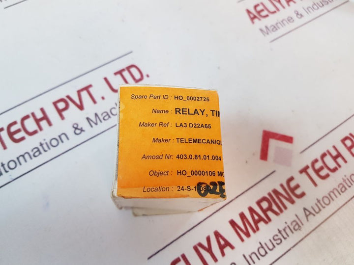 Telemecanique La3 Dr2 Time Delay Block 0,1-30S