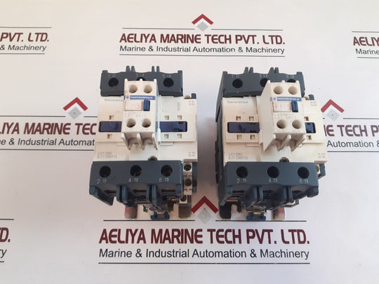 Telemecanique Lc1 D80 (Lc1 D8011) Contactor With Ladn11 La1 Dn 11 Contact Block