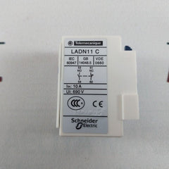 Telemecanique Ladn11 C Auxiliary Contact Block 000083367381, 10A 690V
