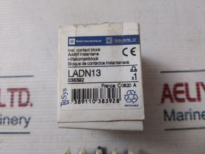Telemecanique Ladn13 Auxiliary Contact Block Square D