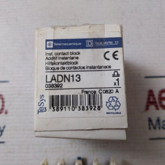 Telemecanique Ladn13 Auxiliary Contact Block Square D