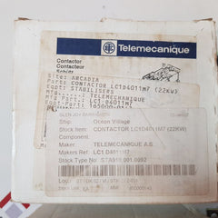 Telemecanique Lc1 D4011 Contactor