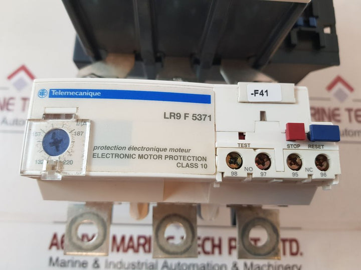Telemecanique Lc1 F225 Contactor With Lr9 F 5371 Overload Relay