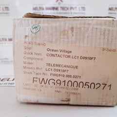 Telemecanique Lc1D09F7 Contactor 110V 50/60Hz