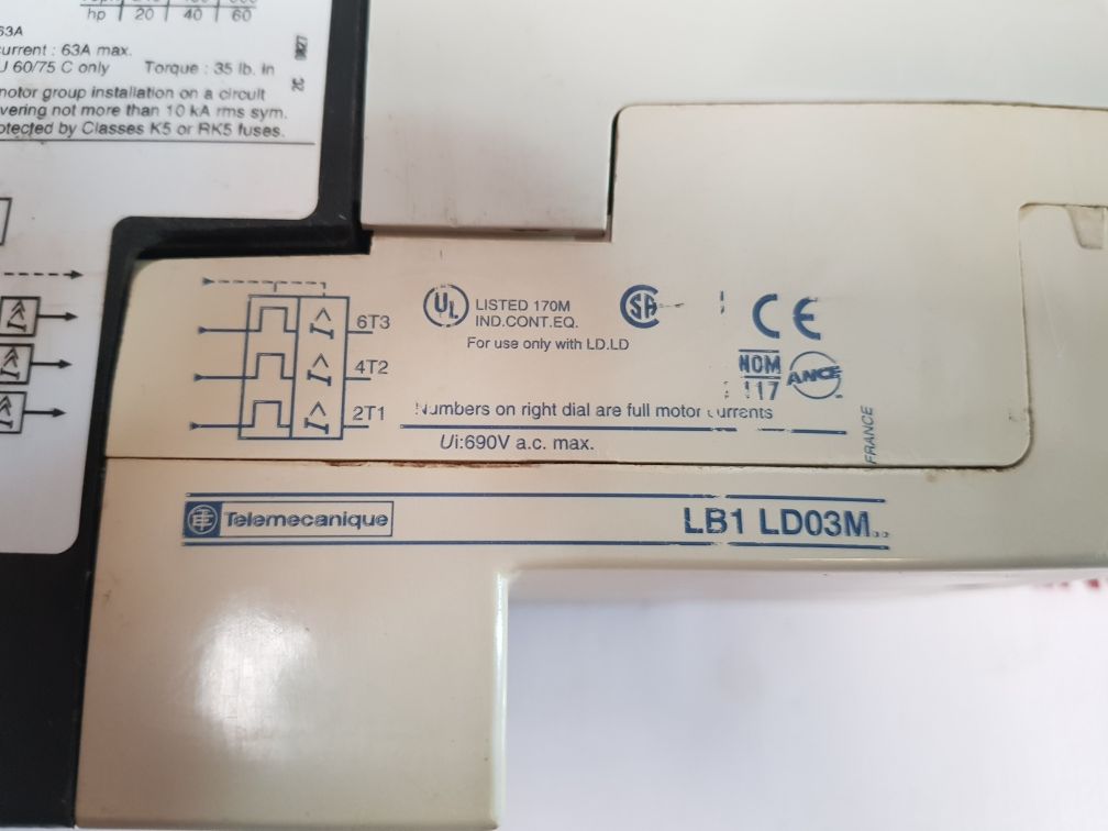 Telemecanique Ld1 Ld030 Motor Starter