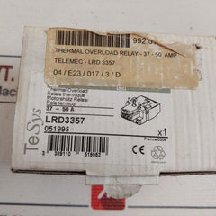 Telemecanique Lr2d3357 Thermal Overload Relay 37-50a 600v A.c